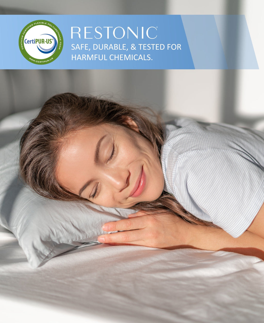 Hybrid Euro Top Mattress with Cooling Technology - Restonic ComfortCare