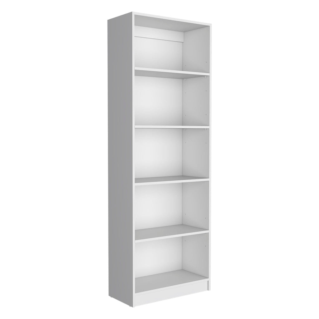 3 Piece Living Room Set with Bookcases - Spacious Design - White