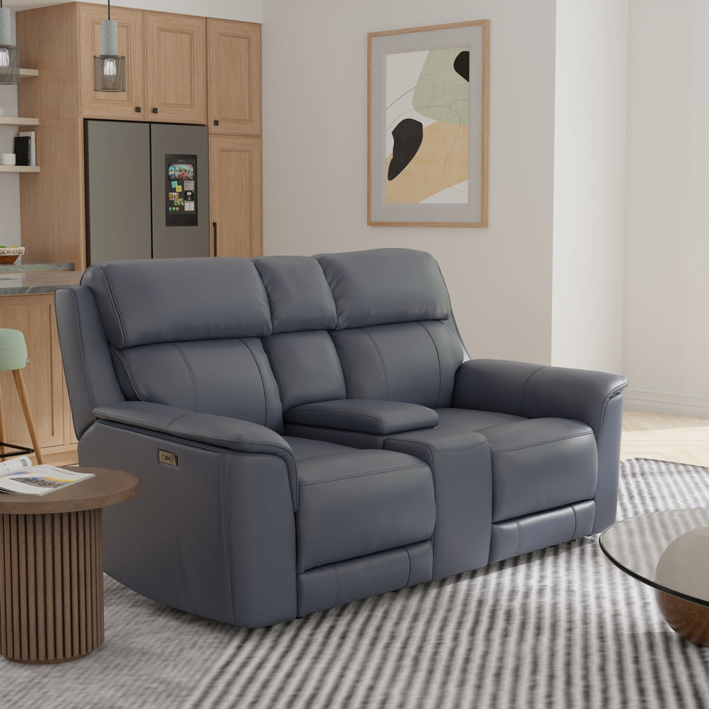 Dual Power Reclining Loveseat with Center Console - Multiple Colors