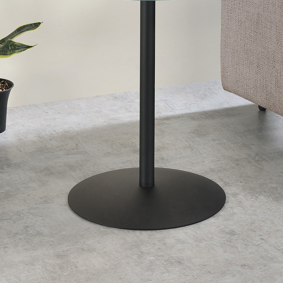 Marble Textured Top End Table - Circa Collection - White, Black, Gray