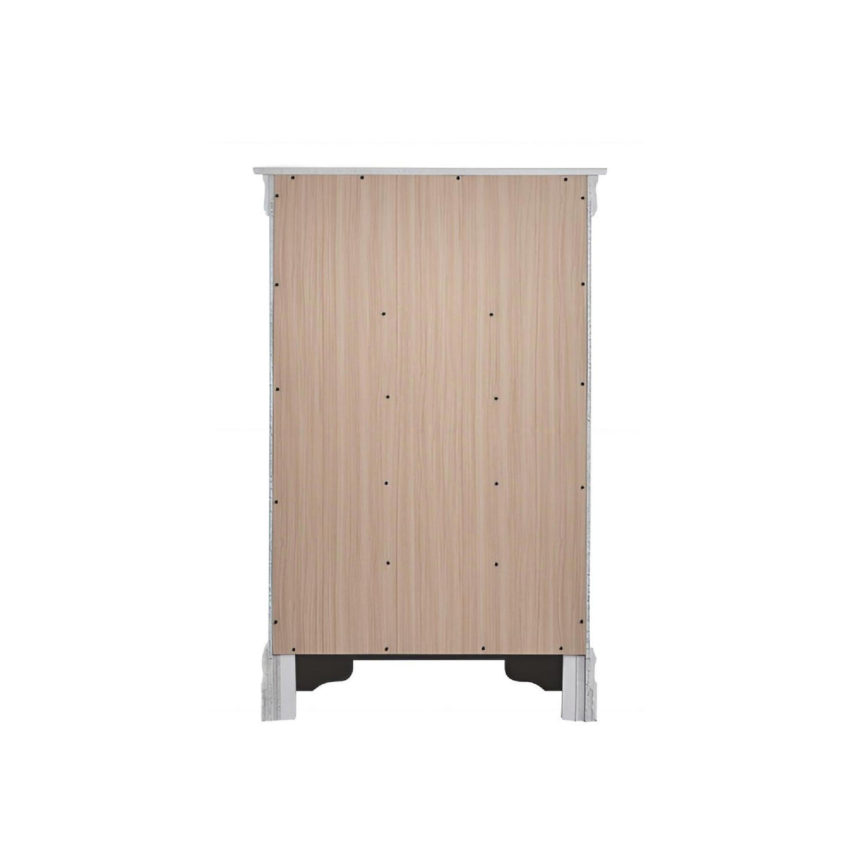 Embossed X Design Accent Chest with Crystal Pulls - Gray, Black, or Pearl Silver