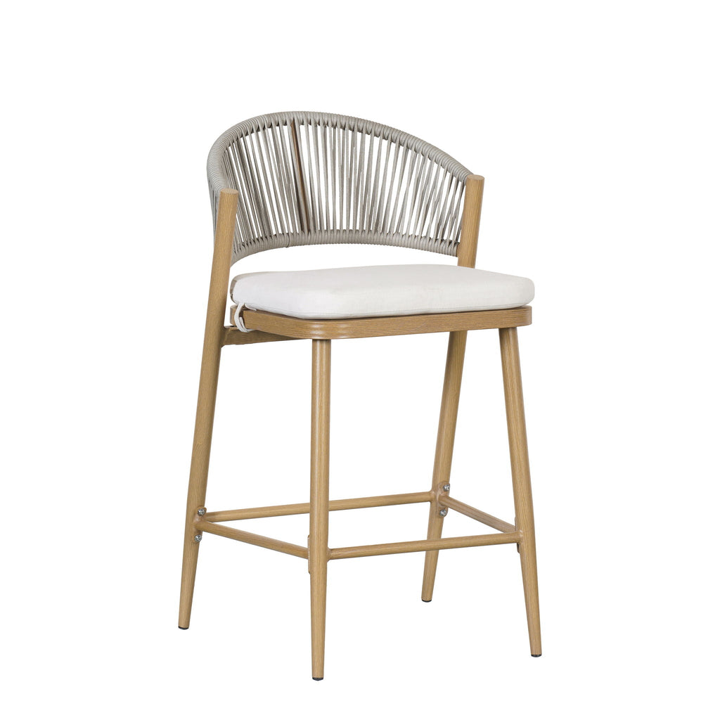 Outdoor 26" Counter Height Metal Frame Counter Stools
