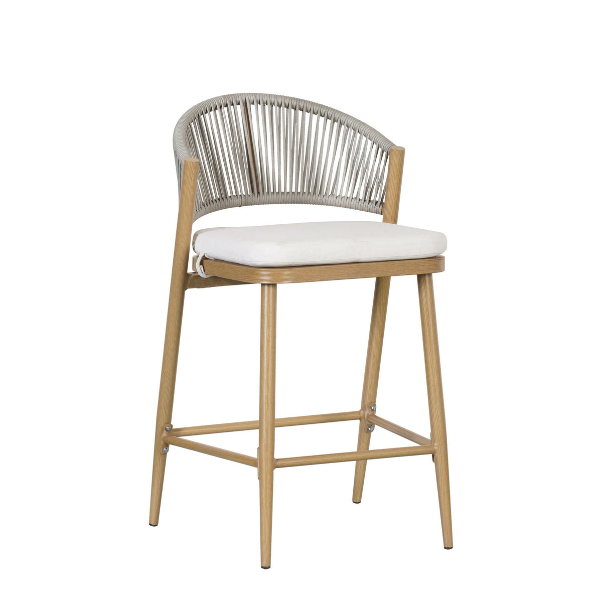 Outdoor 26" Counter Height Metal Frame Counter Stools