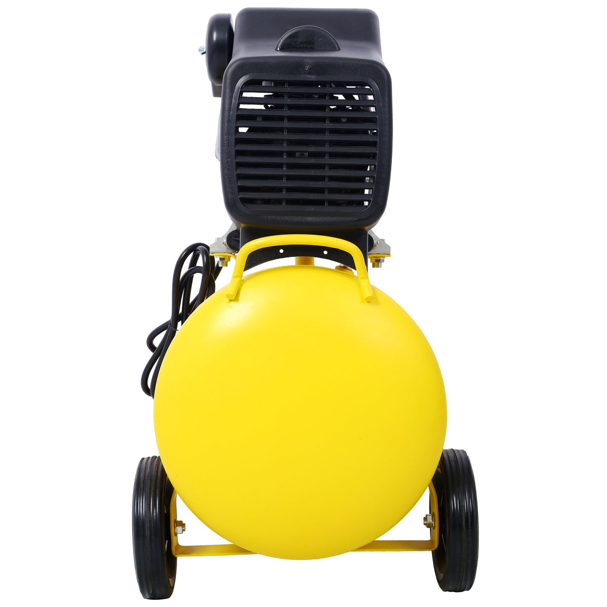 4.5HP Portable 13-Gallon Oil-Lubricated Air Compressor with Wheels – Yellow