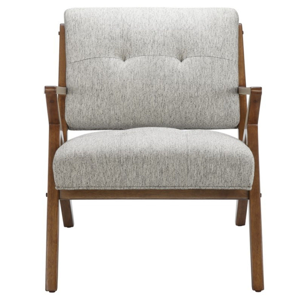 Rocket Lounge Chair with Solid Wood Frame - Light Gray
