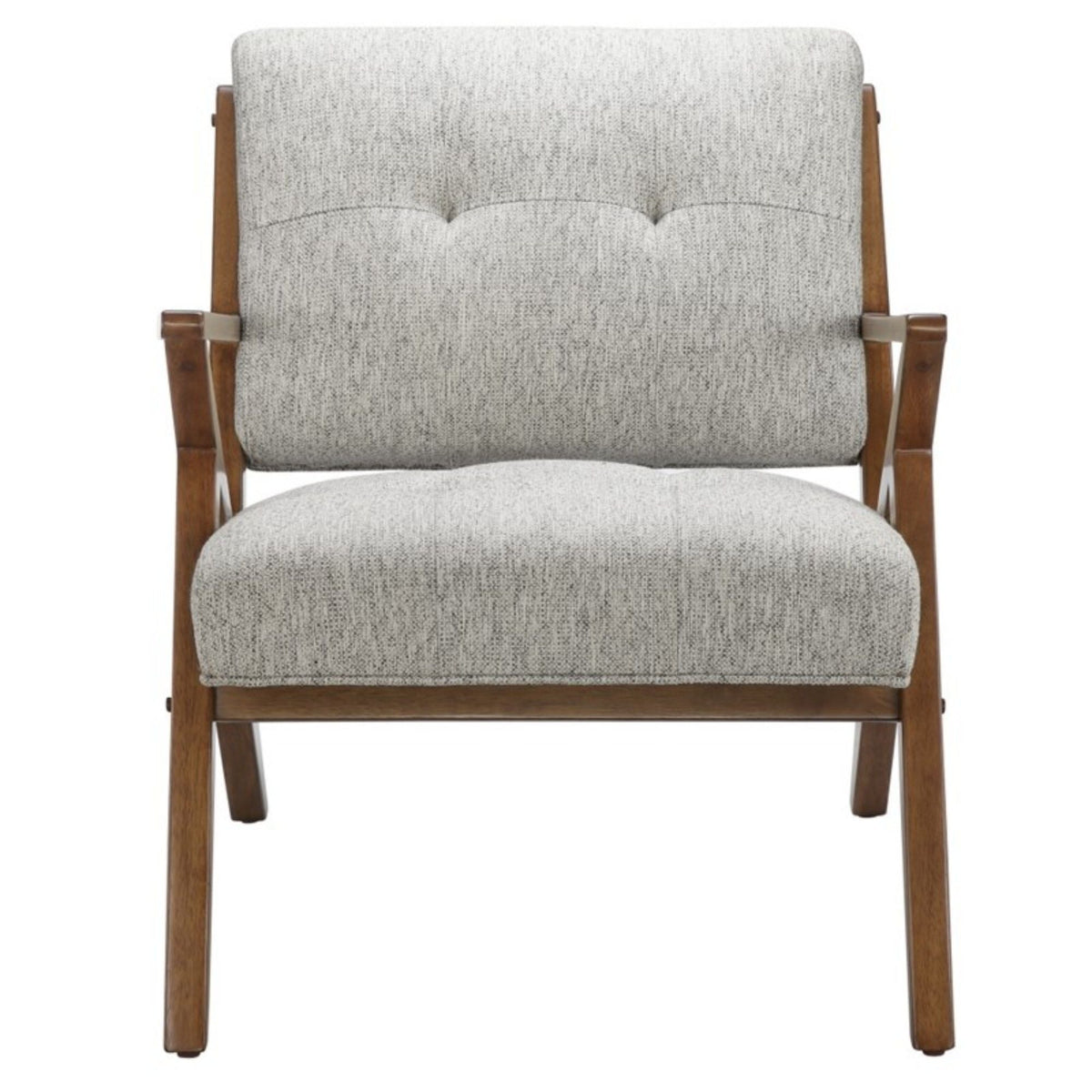 Rocket Lounge Chair with Solid Wood Frame - Light Gray