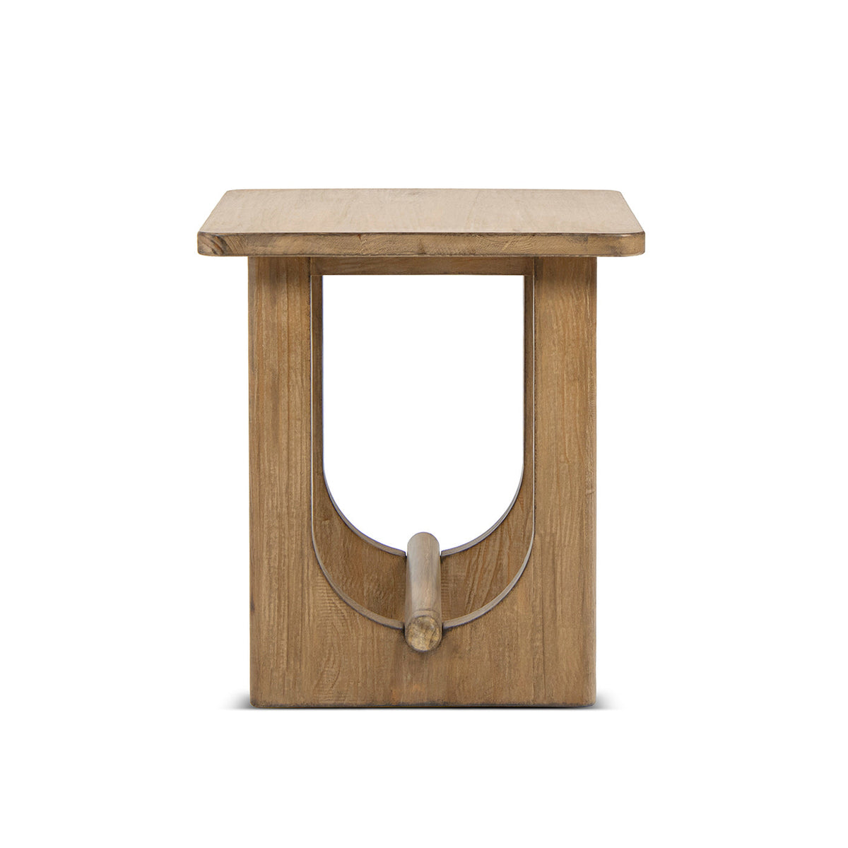 22" Square Side Table with Reclaimed Pine Wood - Antique
