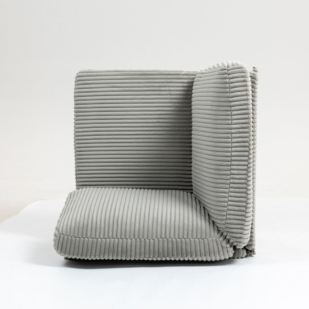 Modular Sectional Sofa Corner Seat with Versatile Configuration - Gray or Beige