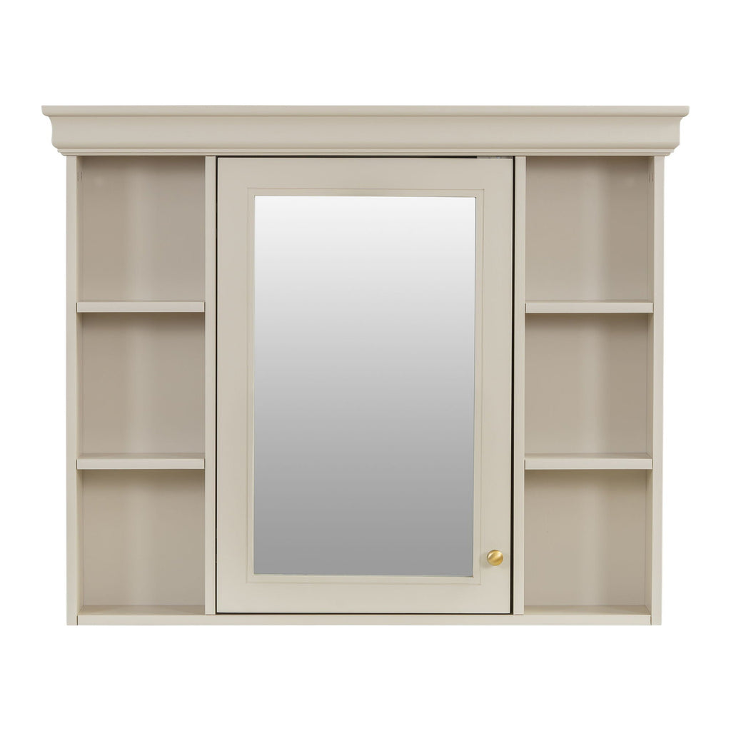 Wall Mounted Bathroom Storage Cabinet with Mirror Door - 35.5" Wide