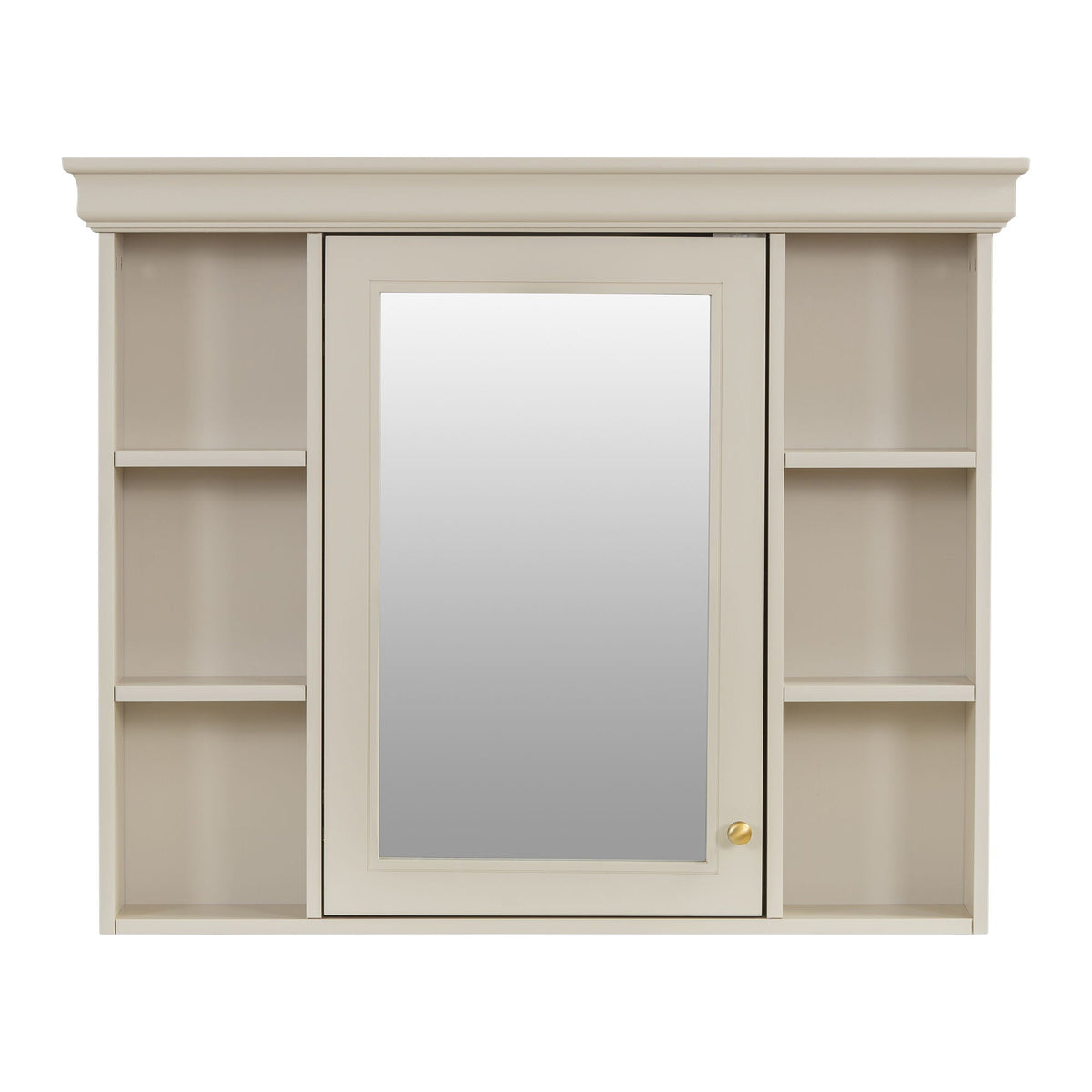 Wall Mounted Bathroom Storage Cabinet with Mirror Door - 35.5" Wide
