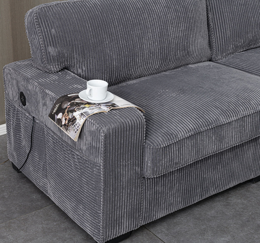 Exceptional Comfort Loveseat with Adjustable Headrests - Beige or Dark Gray