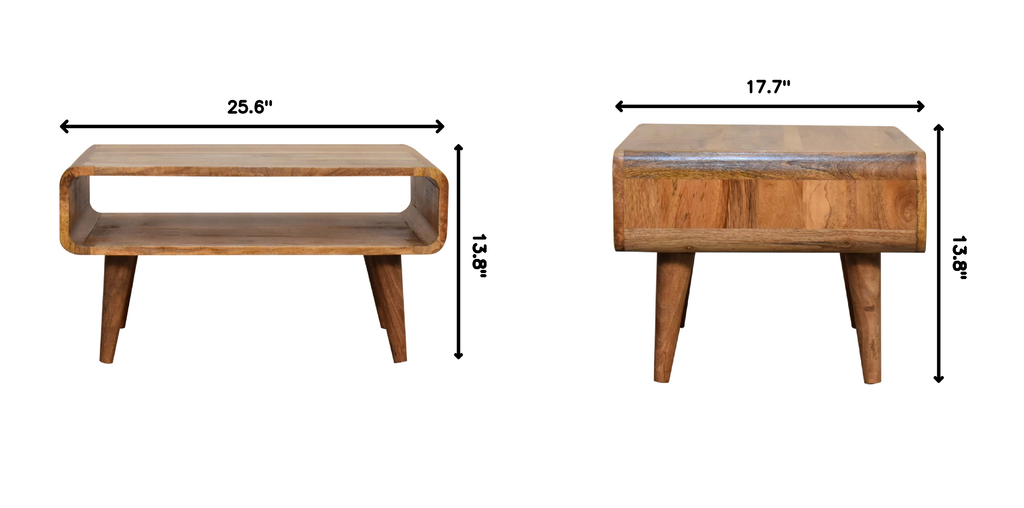 Solid Wood Media Unit with Open Slot - Oak-ish