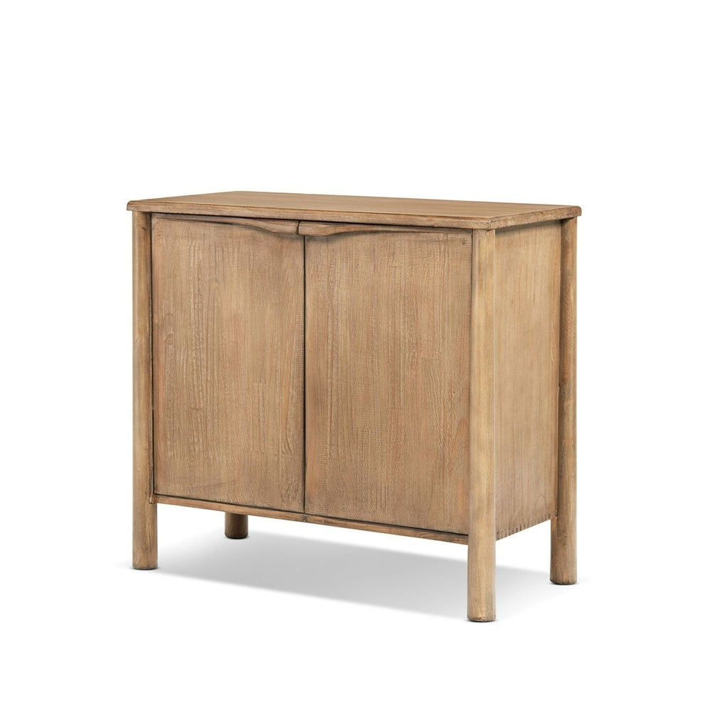 Antique Brown 2 Door Accent Cabinet with Versatile Storage - Reclaimed Wood