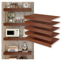 30" x 16" Heavy Duty MDF Shelf Liners with Tool-Free Installation - Walnut