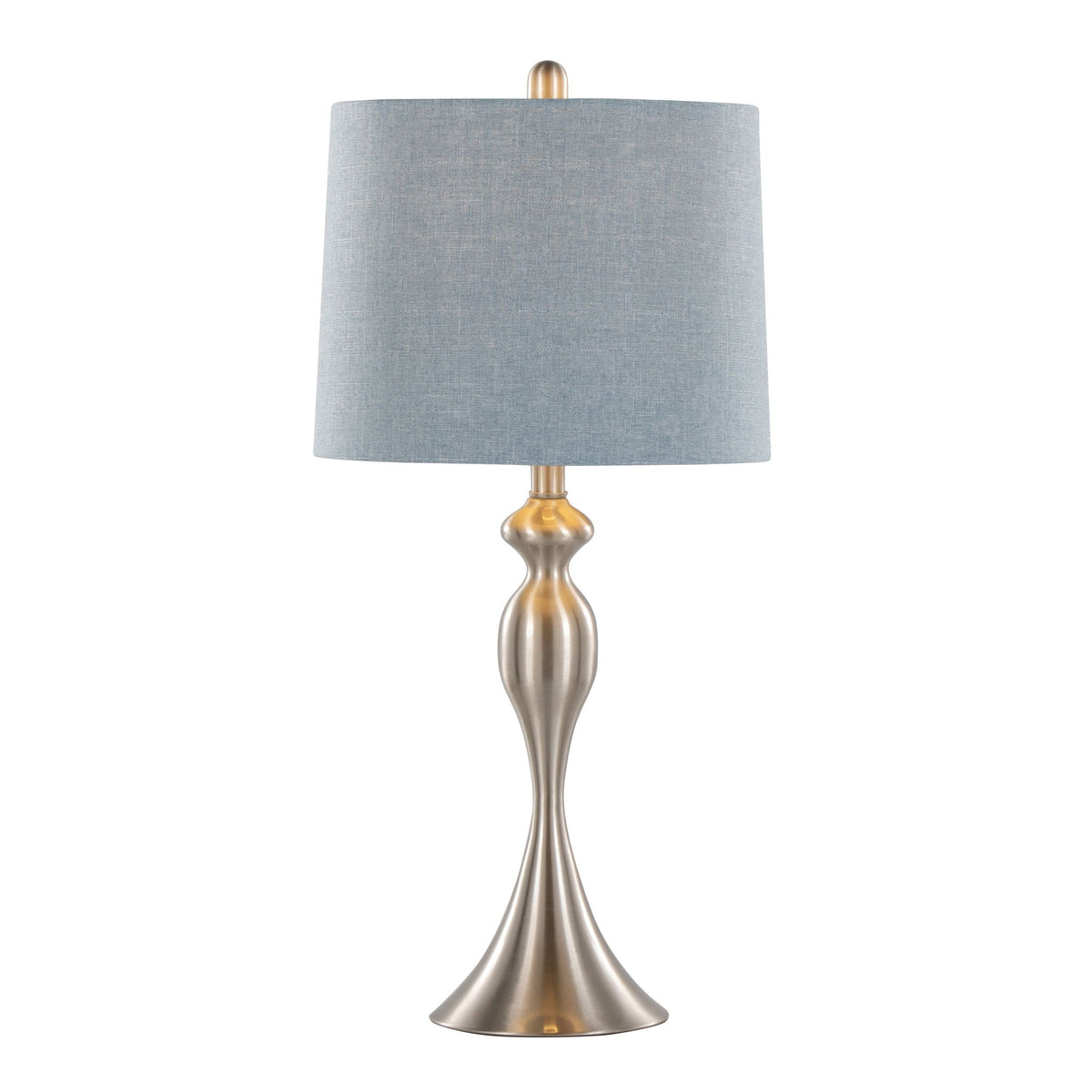 Ashland Contemporary Table Lamp Set with Double-Layer Shade - Multiple Colors