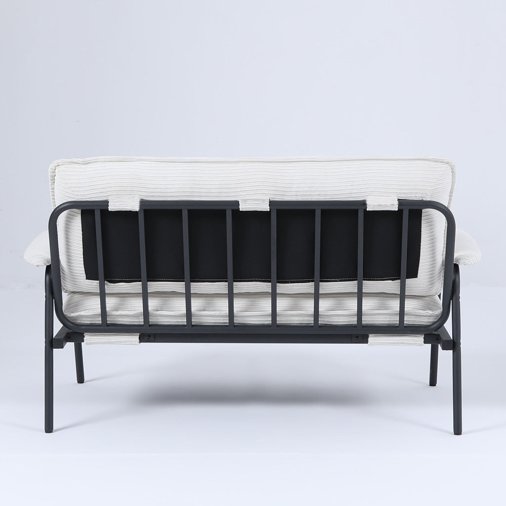 Modern Metal Frame Sofa with Sponge Filling - Beige