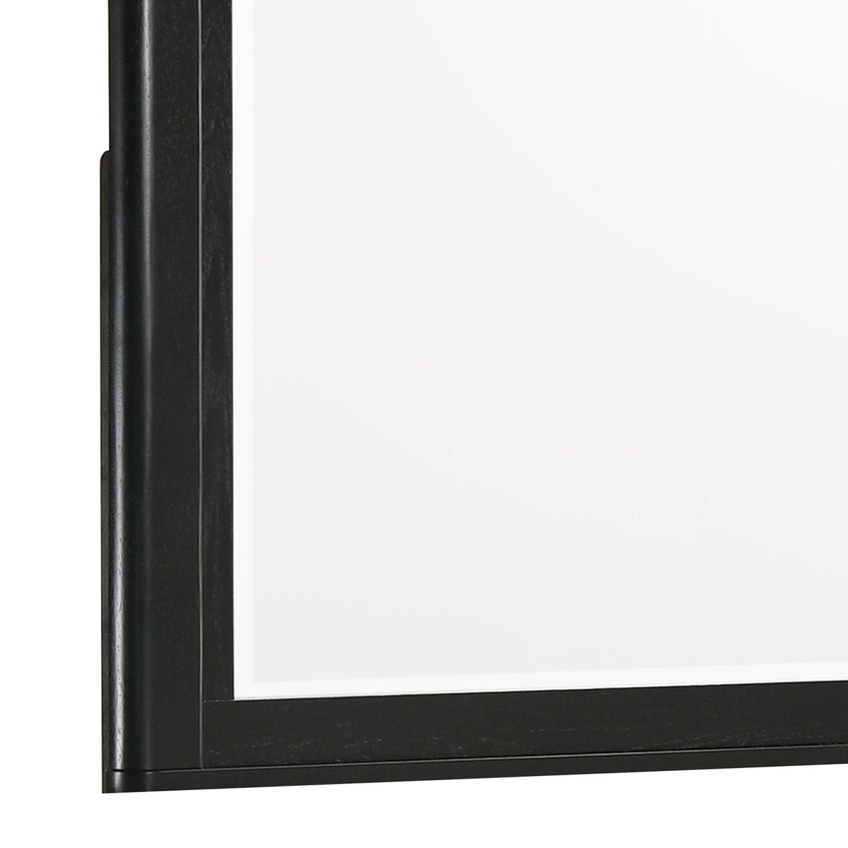Black Bedroom Mirror with Deep Frame - Opel