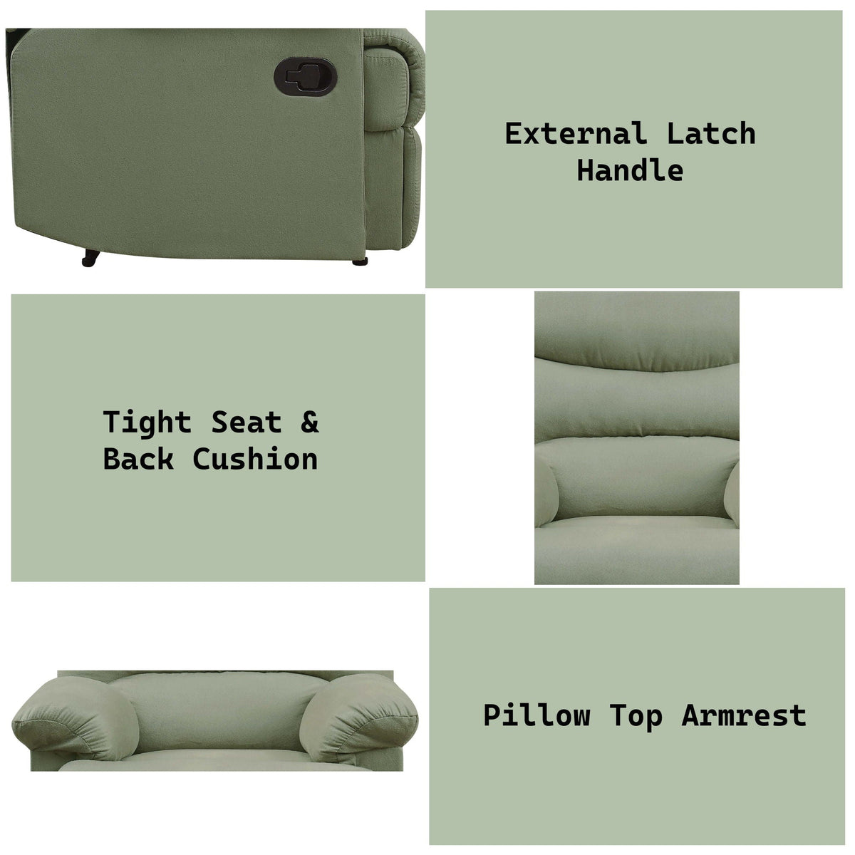 Arcadia Micro Motion Glider Recliner with Smooth Gliding Motion - Fabric