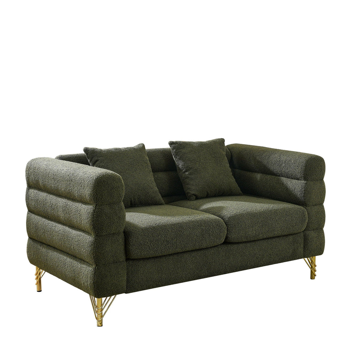 Streamline Sectional Sofa with Art Deco Design - Multiple Colors
