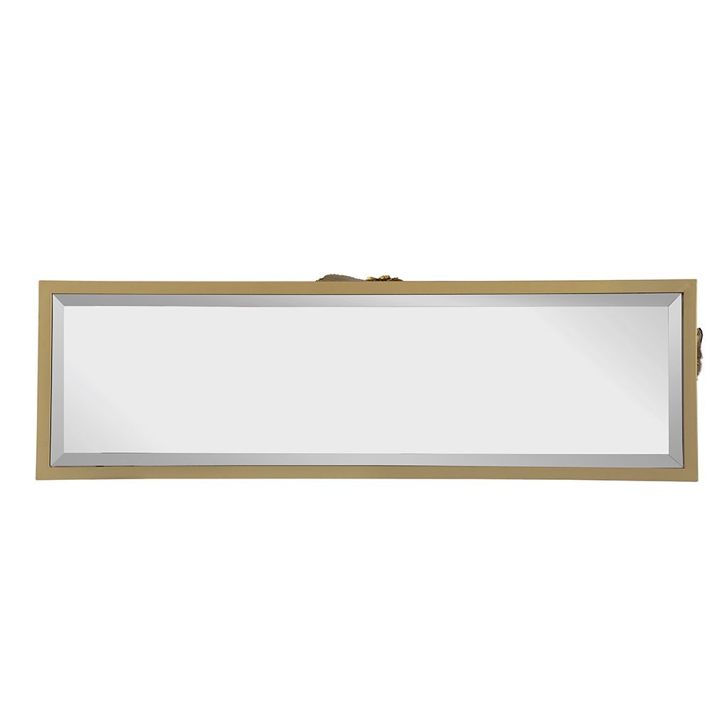 Modern Console Table With Mirrored Glass Top