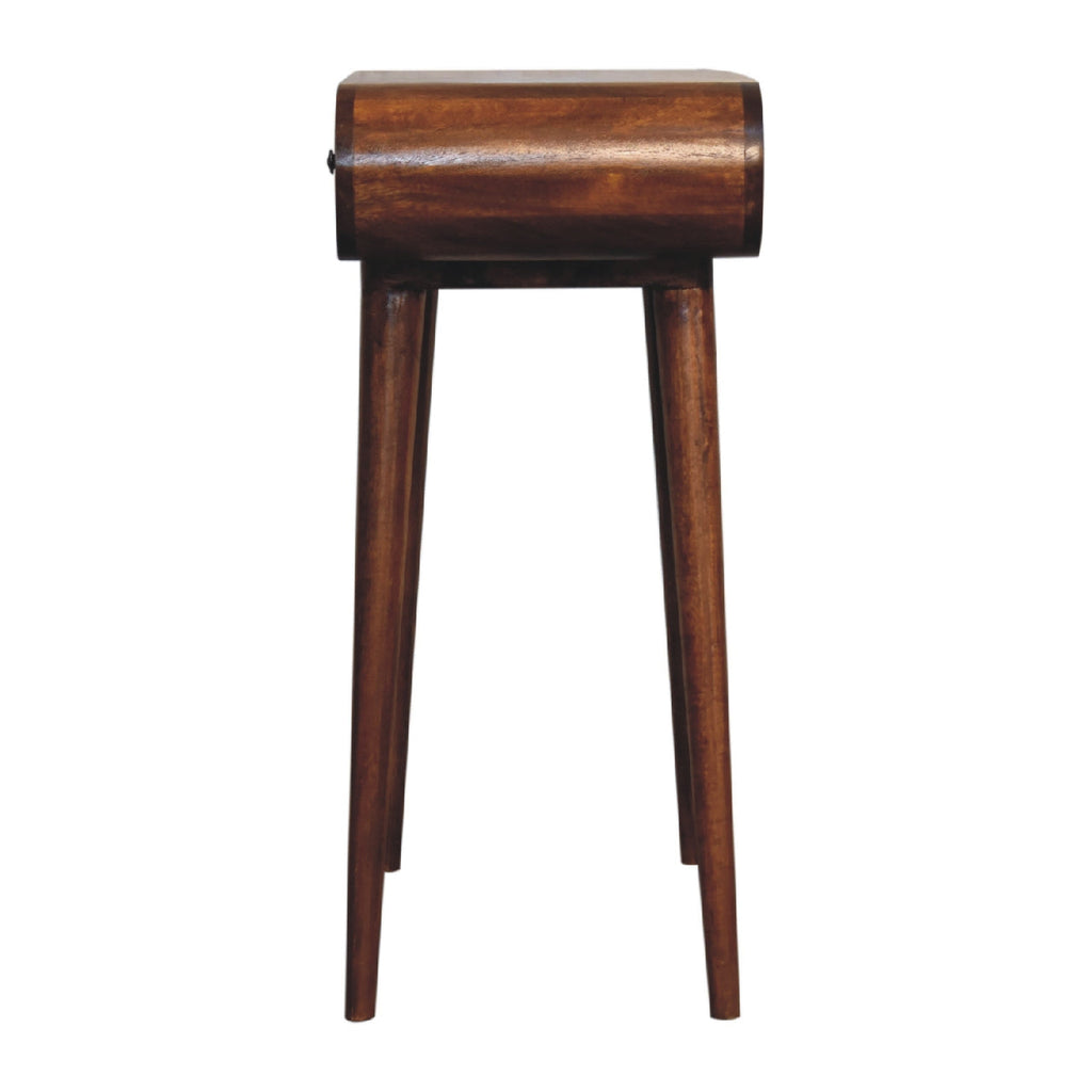 Solid Wood Fold Vanity with Storage Compartments - Chestnut