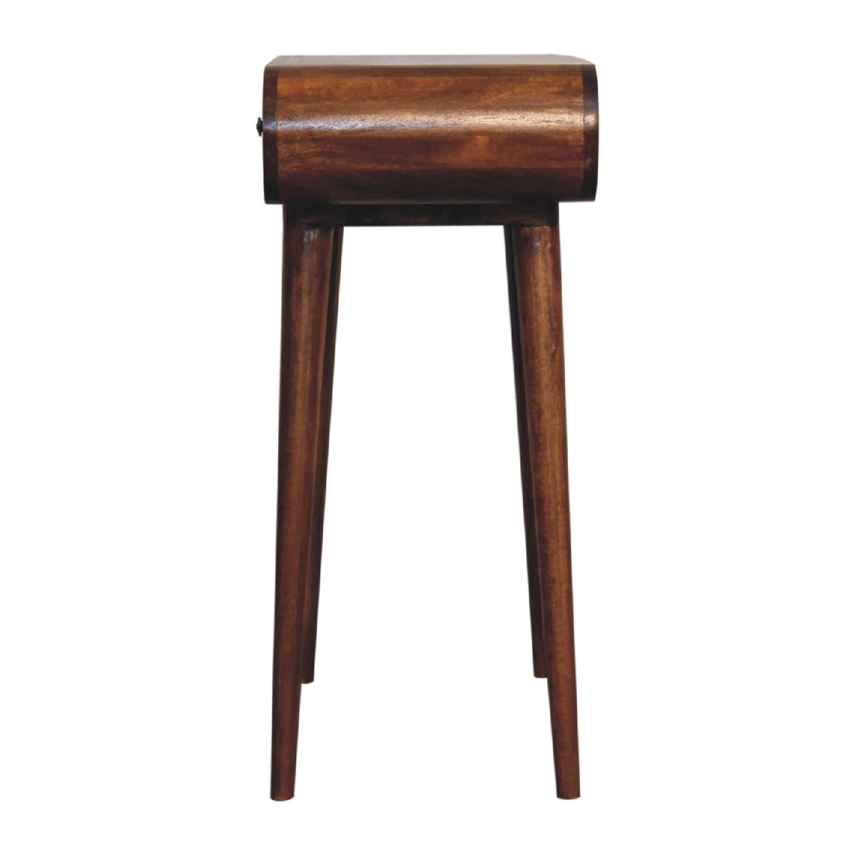 Solid Wood Fold Vanity with Storage Compartments - Chestnut