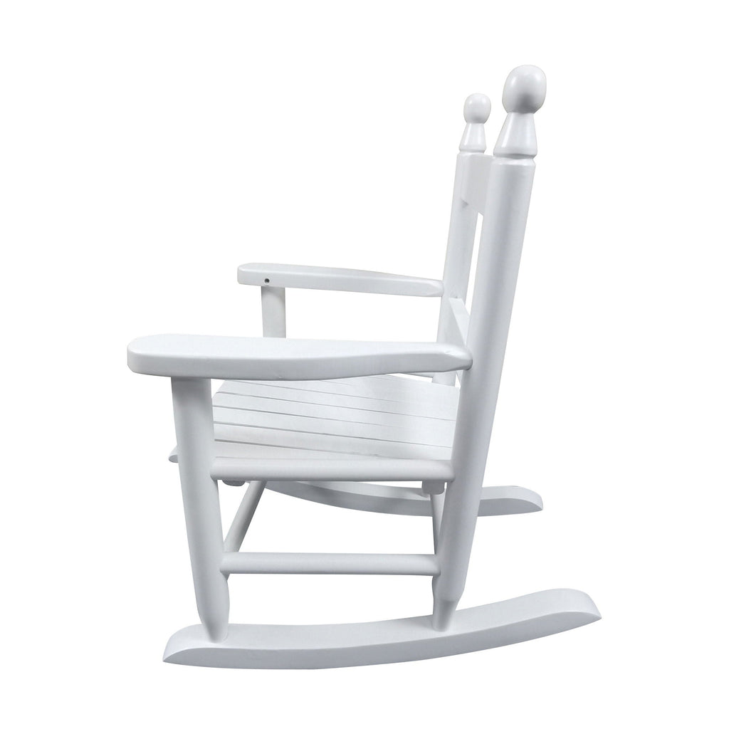 Children's Rocking Chair with Sturdy Populus Wood Frame - Multiple Colors
