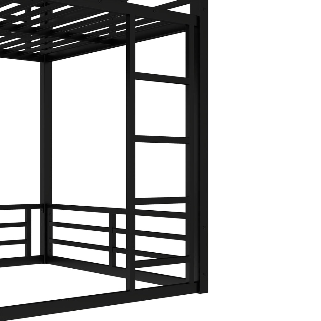 Metal Full XL Over Full XL Bunk Bed Frame