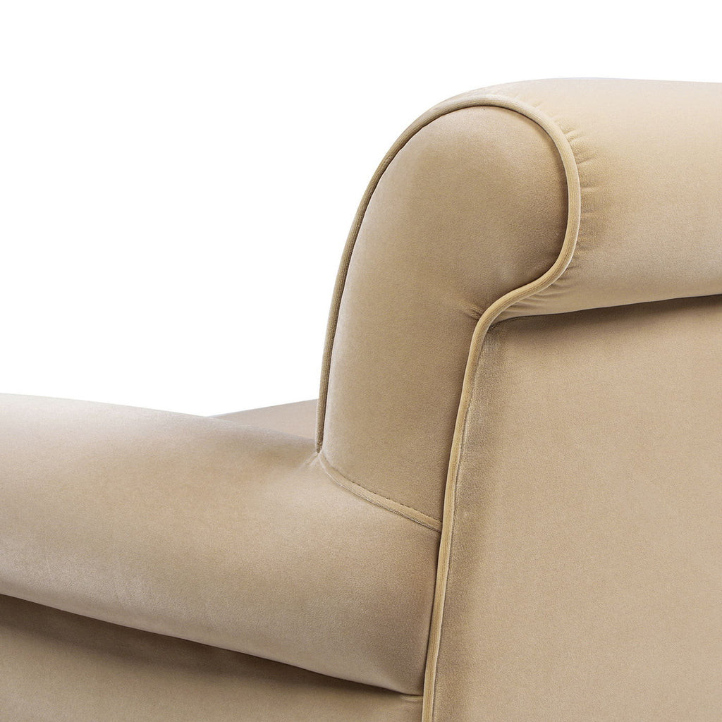 Two Cushion Tightback Sofa with Removable Cushions - Beige or Light Brown