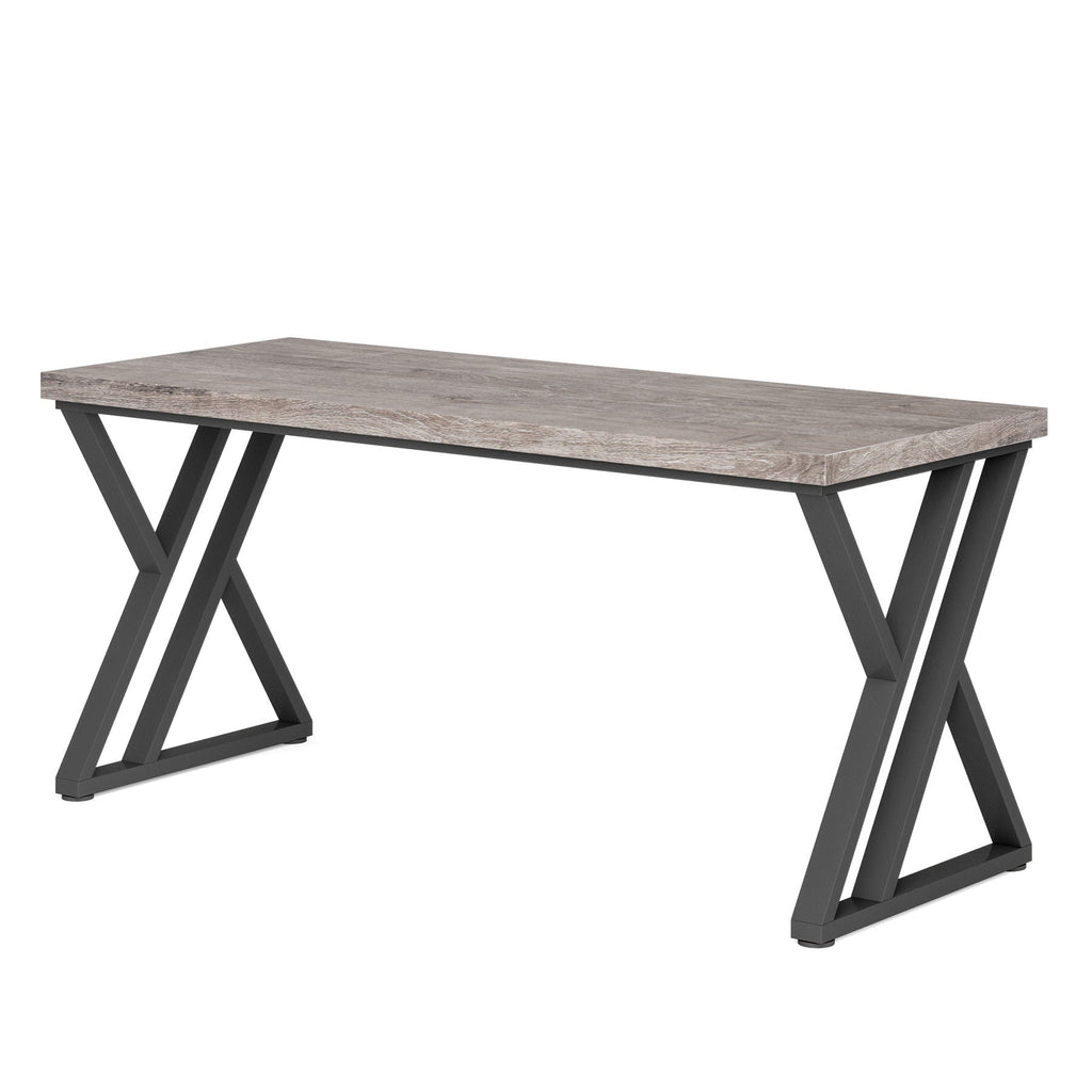 Writing Desk With Z-Shaped Legs - 55" Desktop, Steel Frame
