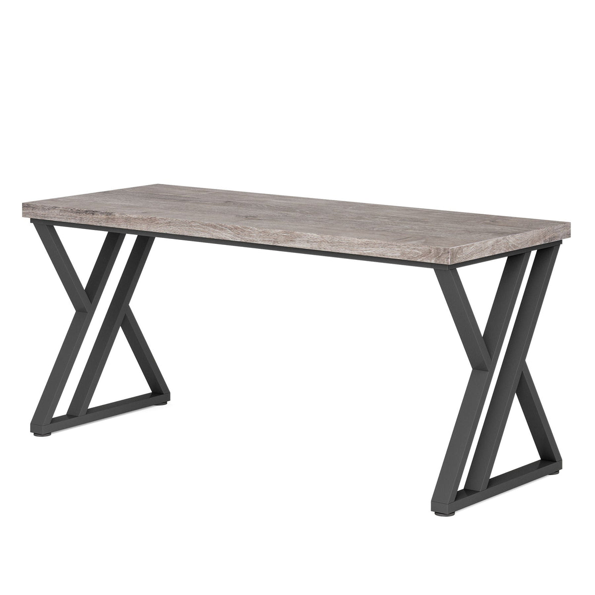 Writing Desk With Z-Shaped Legs - 55" Desktop, Steel Frame