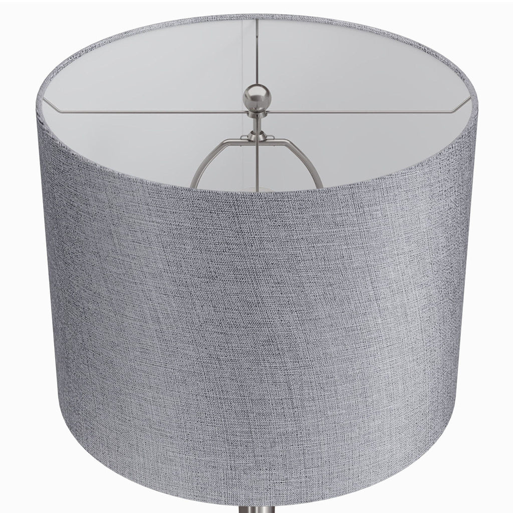 Contemporary Semi Gloss Table Lamp Set of 2 with Hourglass Design - Multiple Colors