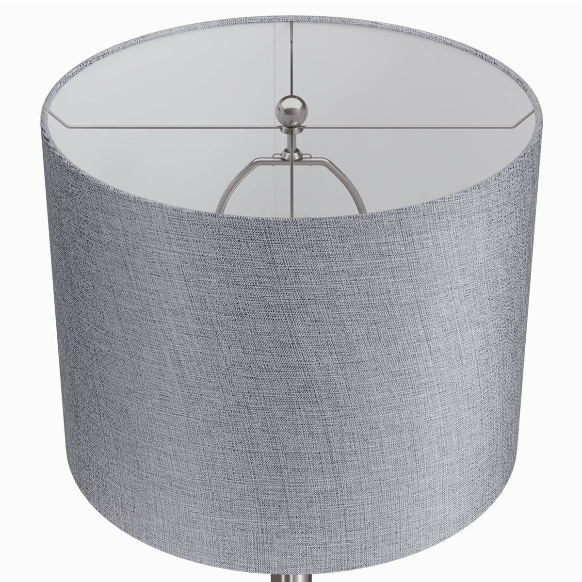Contemporary Semi Gloss Table Lamp Set of 2 with Hourglass Design - Multiple Colors