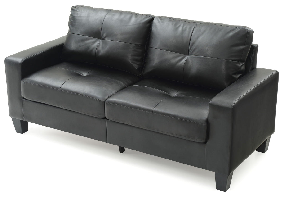 Modular Faux Leather Sofa with Modern Design - White, Black, Dark Brown, Red