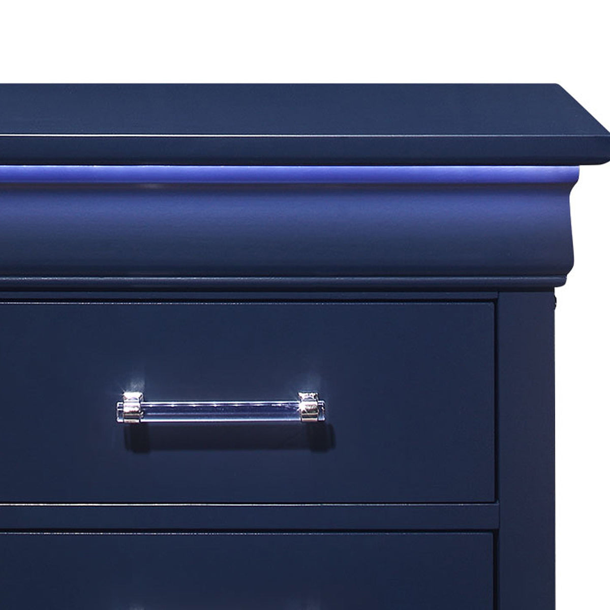 Charlston Nightstand with LED Lighting – Blue or White