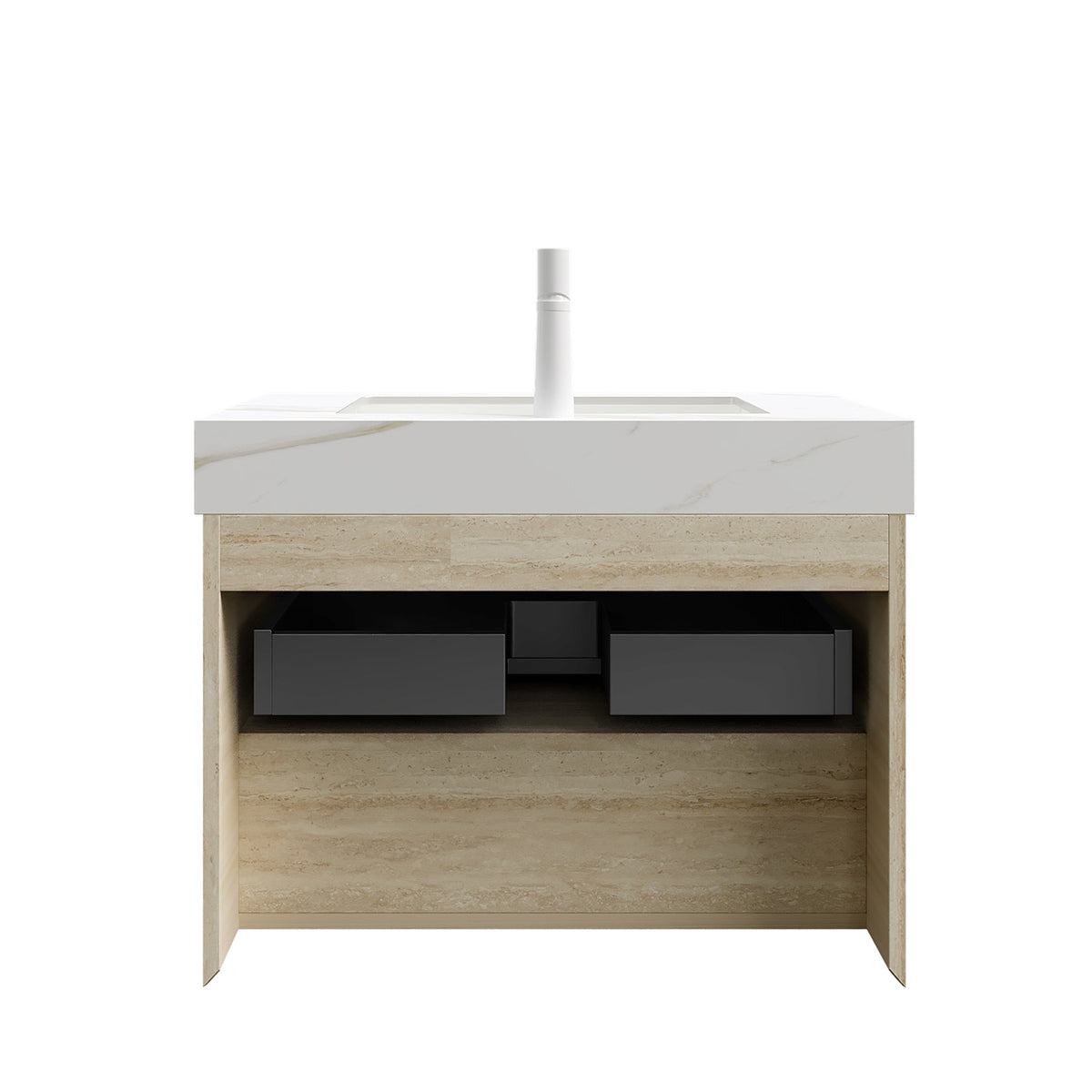 Frigga 30" Bathroom Vanity & Sink with Storage Cabinet - Oak