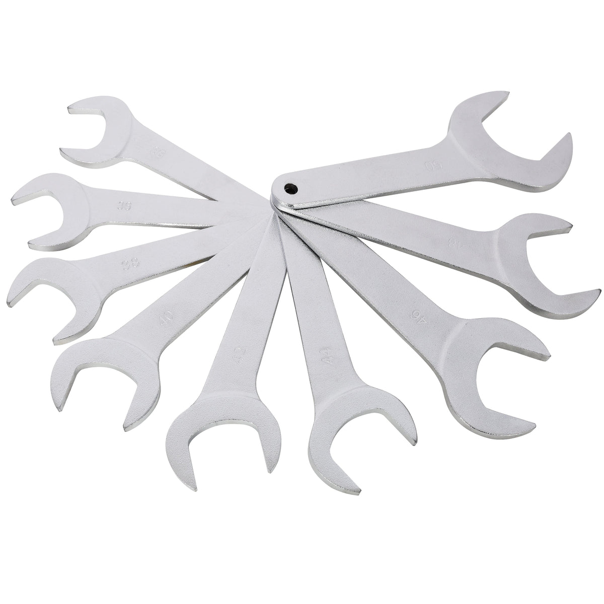 21PCS Metric Jumbo Service Wrench Set with Storage Pouch - Chrome
