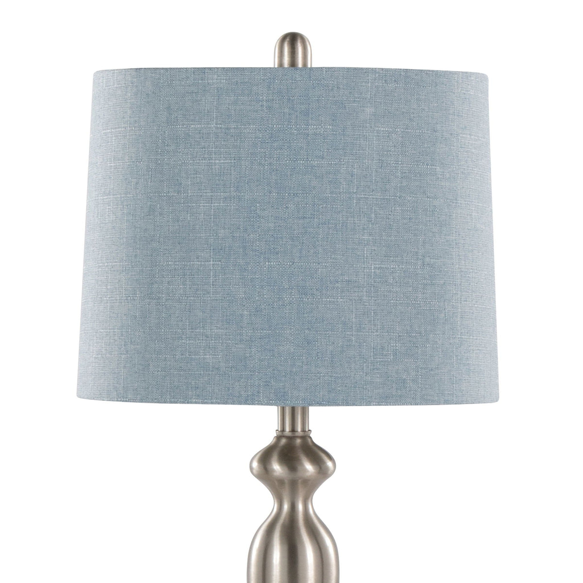 Ashland Contemporary Table Lamp Set with Double-Layer Shade - Multiple Colors