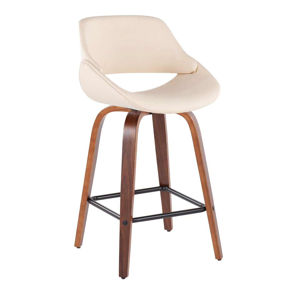 Fabrico - Mid-Century Modern Counter Stool (Set of 2)