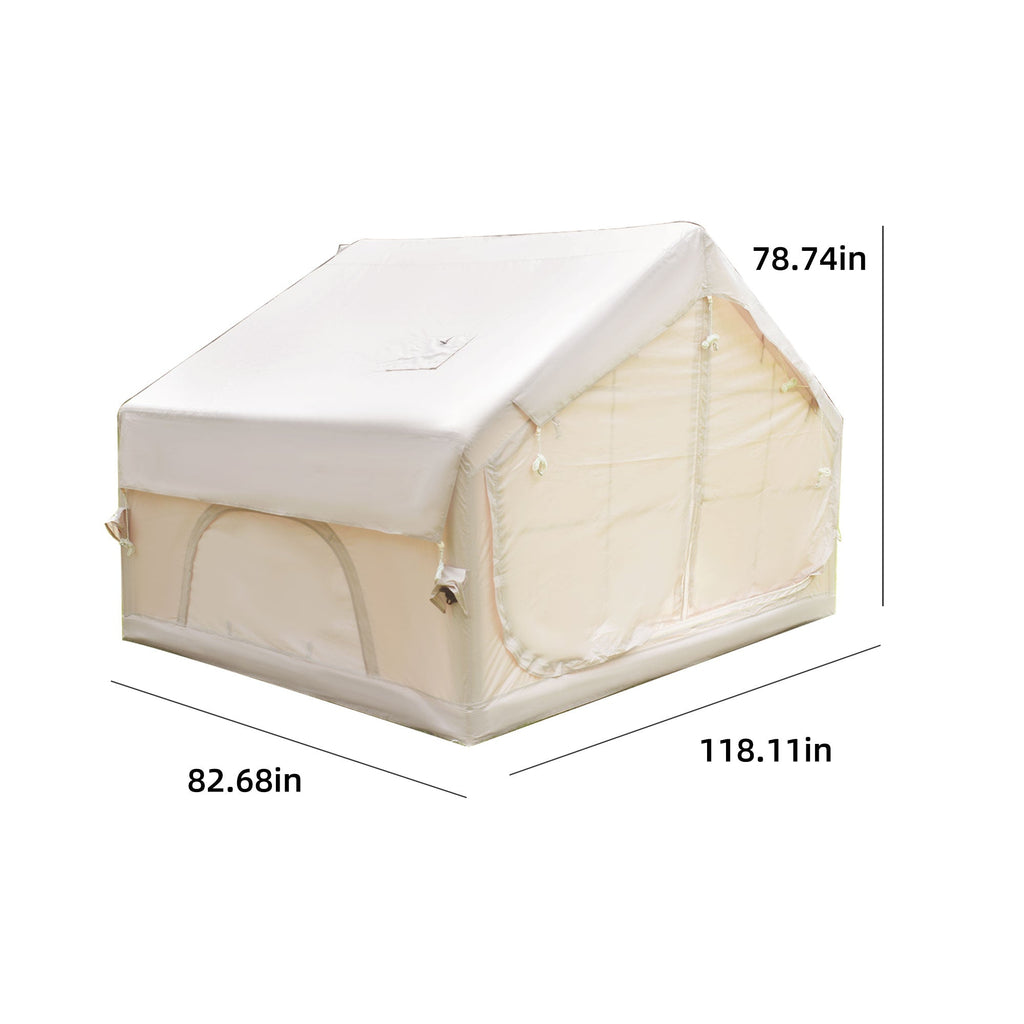 Inflatable Camping Tent with Clear Skylight – Oxford Fabric, Waterproof