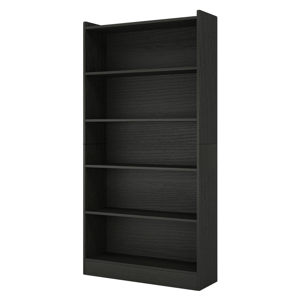 Library Bookshelf With Storage - Multiple Heights Available - White or Black
