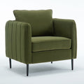 Accent Chair with Removable Pillow - Dark Green or Dark Red