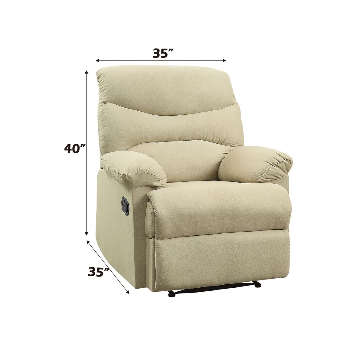 Arcadia Micro Motion Glider Recliner with Smooth Gliding Motion - Fabric