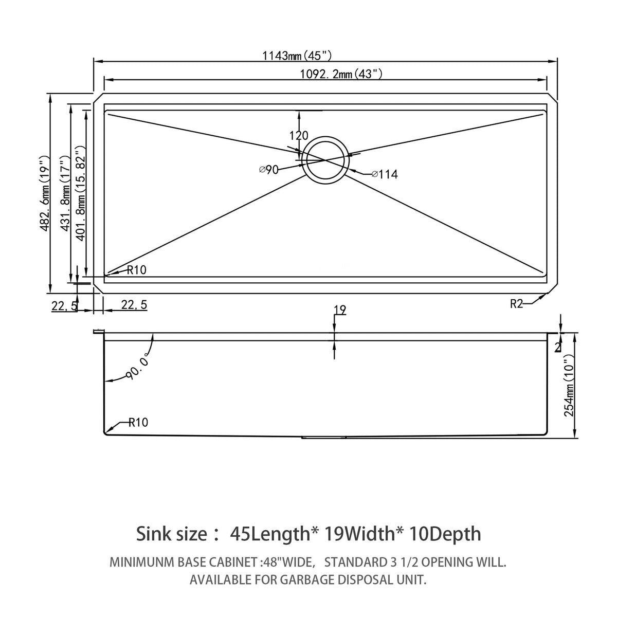 Gray Stainless Steel Undermount Workstation Kitchen Sink with Soundproofing - Single Bowl