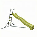 Indoor Freestanding Playground Equipment Slide with Safety Guardrails - Green