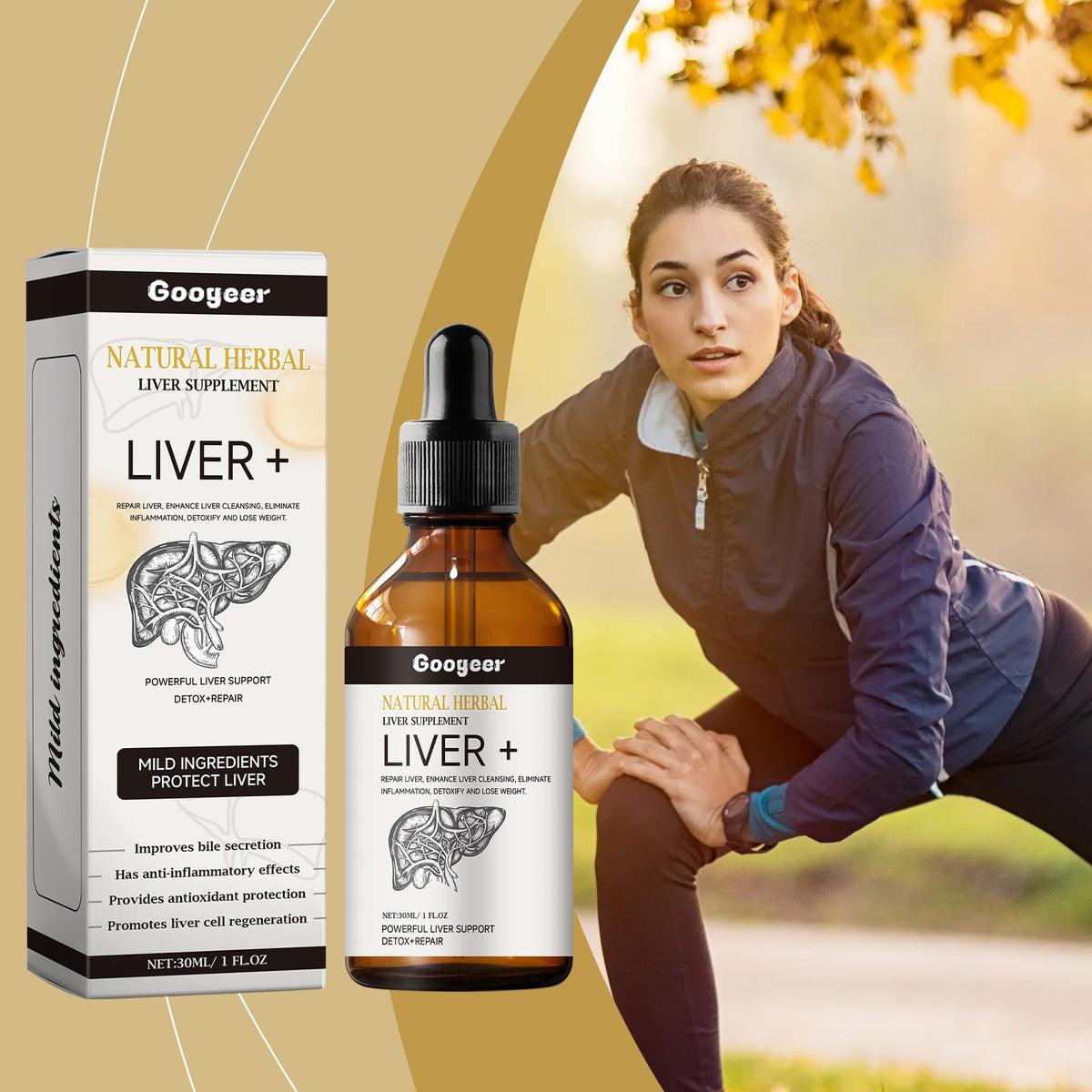 Natural Herbal Liver Supplement Body Treatment