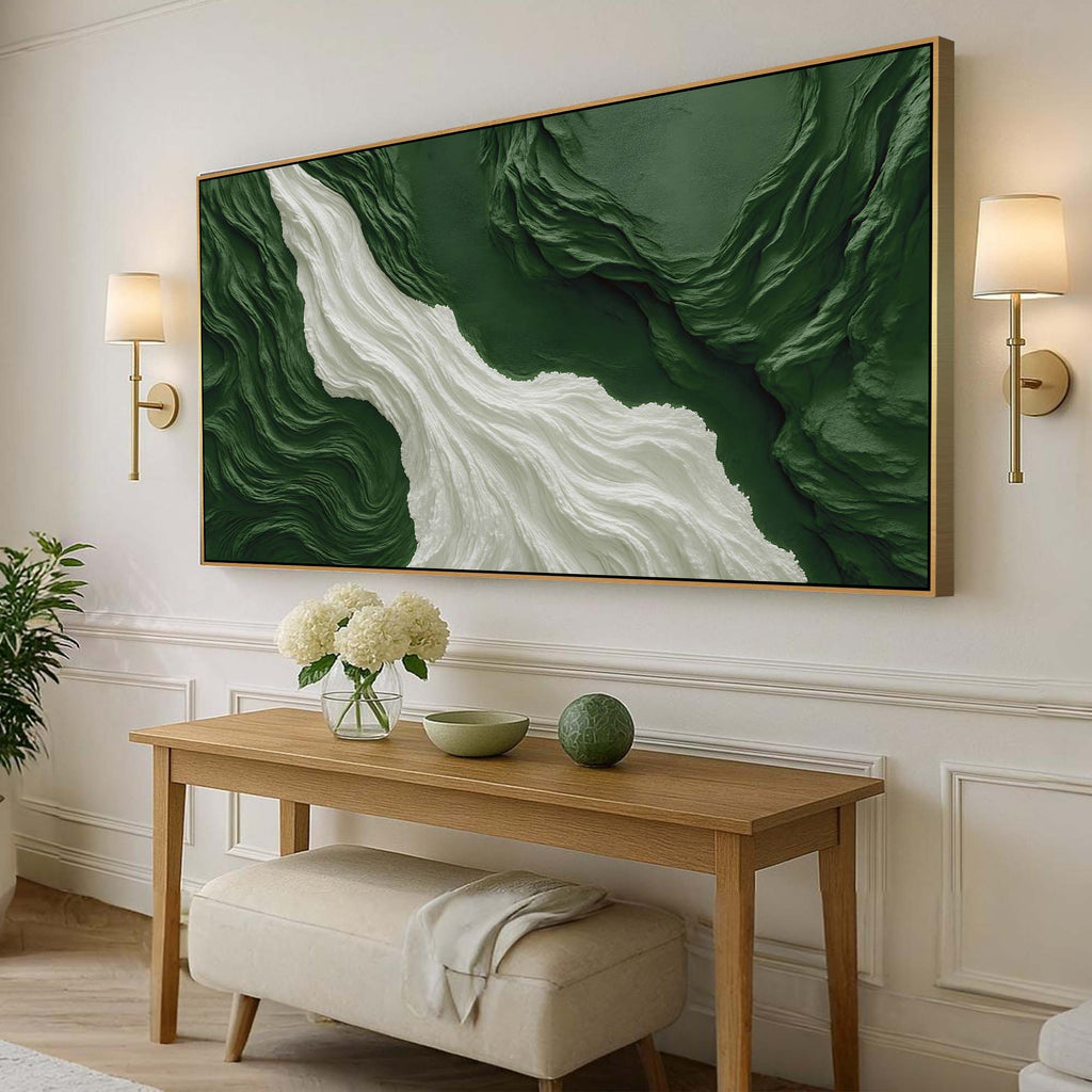 Green Rivers Abstract Wall Art
