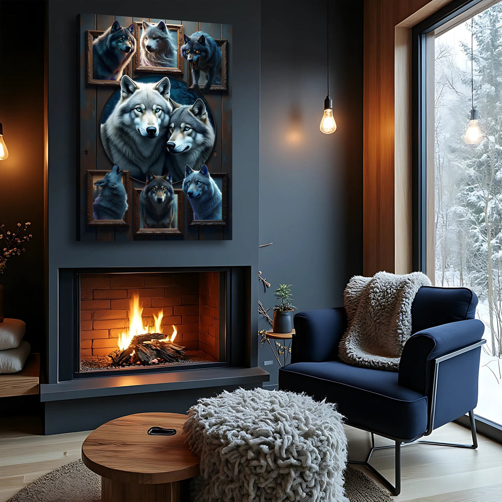 Wolf Collage Wall Art II