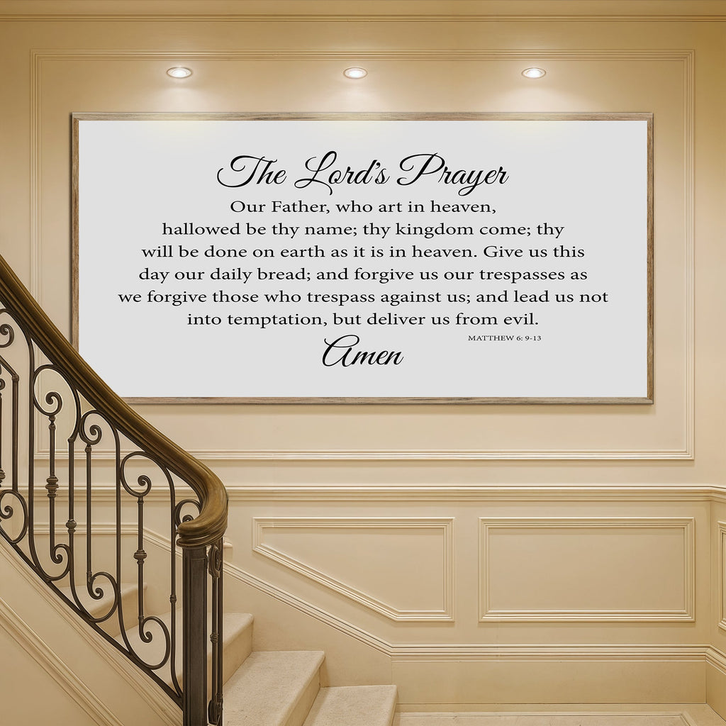 The Lord's Prayer Faith Sign