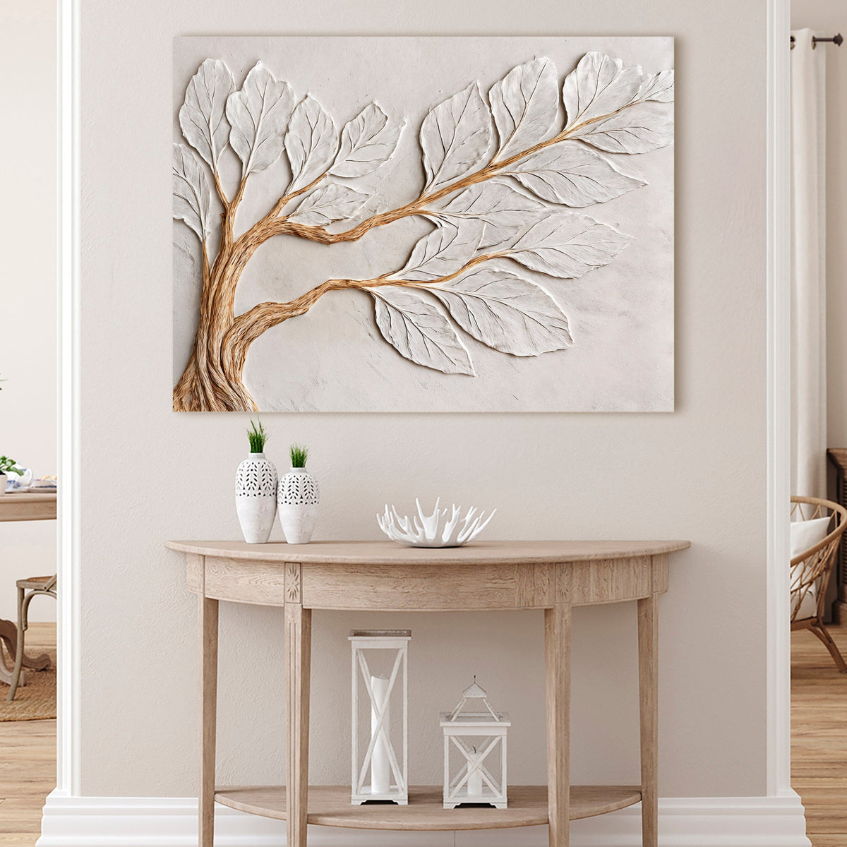 Calm In Ivory Clay Wall Art
